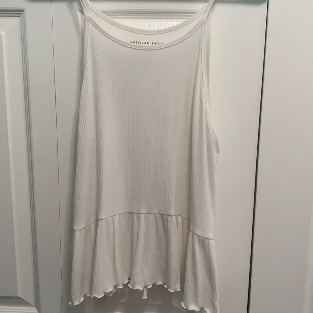 American Eagle Soft & Sexy Ripped Peplum Tank